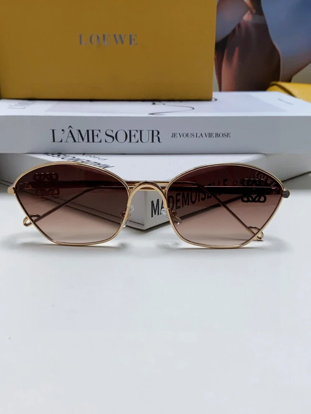 Loewe Metallic Hexagonal Sunglasses
